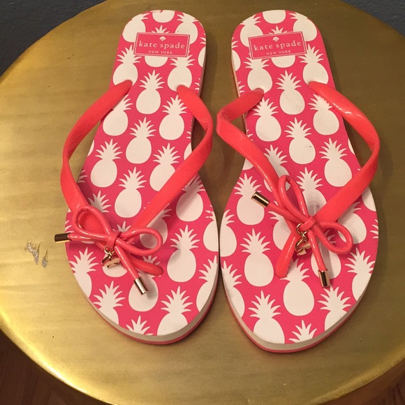 kate spade pineapple flip flops